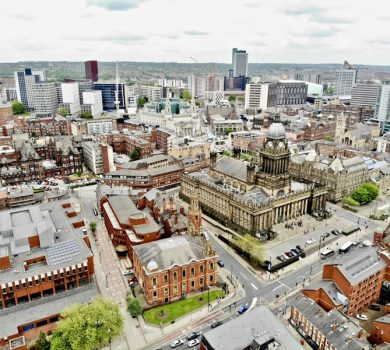 Leeds uni arial view